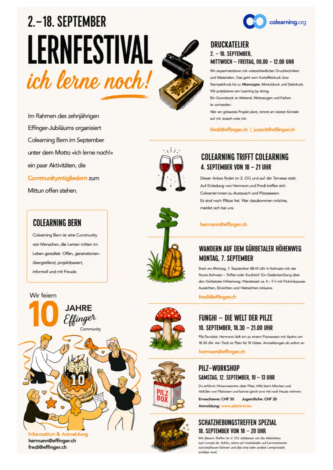 Flyer Lernfestival «Ich lerne noch!»