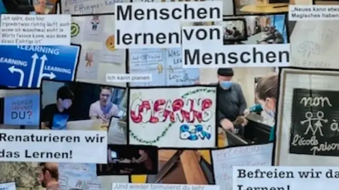 Collage “Menschen lernen von Menschen”